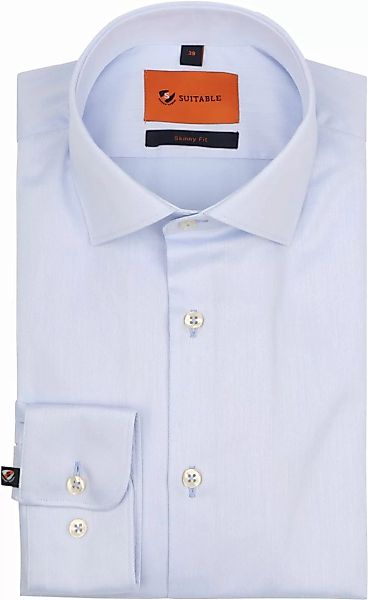 Suitable Twill Hemd Hellblau - Größe 38 günstig online kaufen