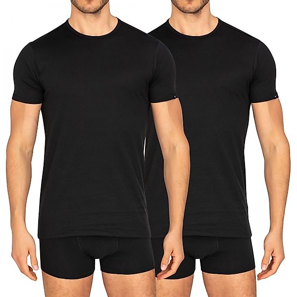 Puma 2-er Set Round Neck T-Shirts Schwarz günstig online kaufen