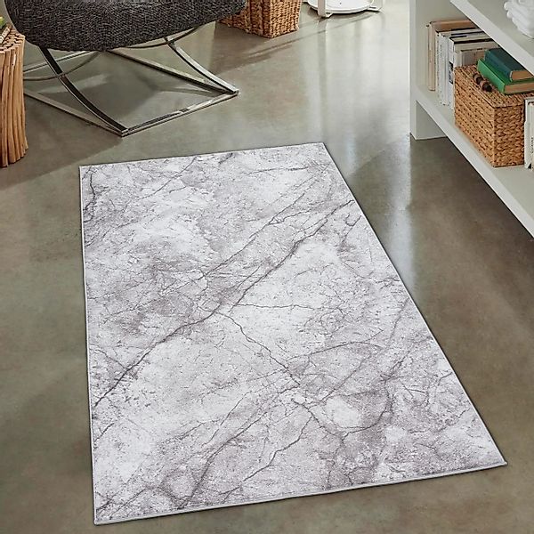 Carpetia Teppich Eleganter marmorierter Kurzflor Teppich günstig online kaufen