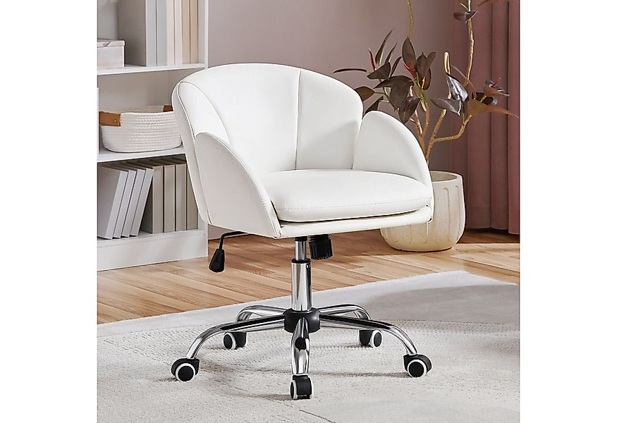 Yaheetech Drehstuhl Schreibtischstuhl mit 5 Rollen, Bürostuhl Schminkstuhl, günstig online kaufen