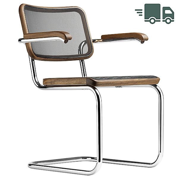 THONET  64 N | Nussbaum Pure Materials | mit Netzbespannung | Stahlrohr-Fre günstig online kaufen