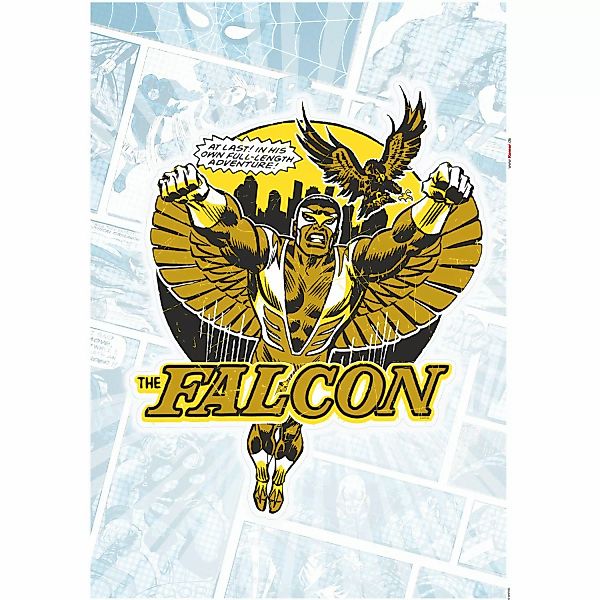 Komar Wandtattoo "Falcon Gold Comic Classic - Größe 50 x 70 cm", (1 St.), s günstig online kaufen