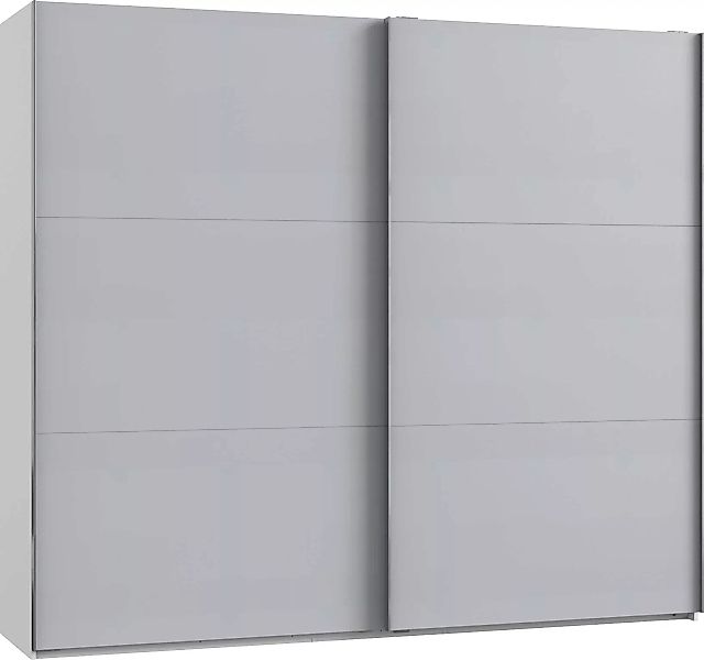 Schwebetürenschrank 2trg mit 1 Spiegel LEVEL36 A von WIMEX Hellgrau günstig online kaufen