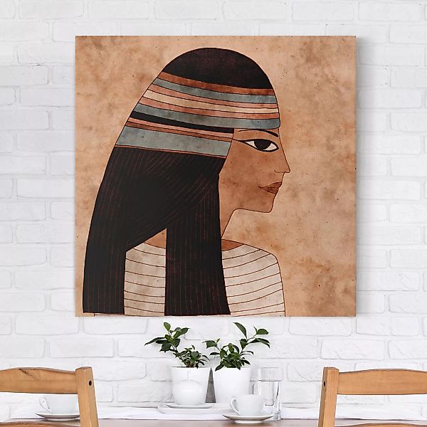 Leinwandbild Portrait - Quadrat Cleopatra günstig online kaufen