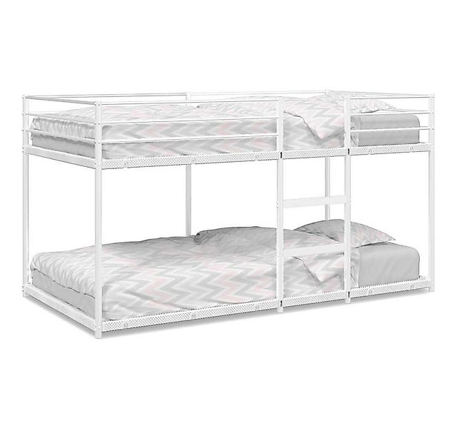 vidaXL Bett Etagenbett ohne Matratze Weiß 90x190 cm Stahl günstig online kaufen