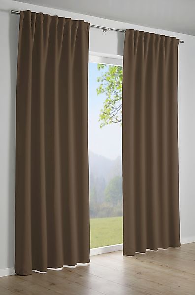 GARDINIA Gardine Schal mit Gardinenband Dimout, günstig online kaufen
