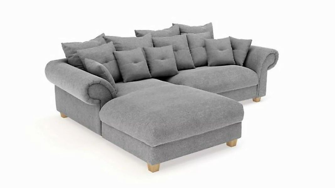 Sofa Dreams Big-Sofa London, Ecksofa, mit Ottomane, Stoffsofa, Polstersofa günstig online kaufen