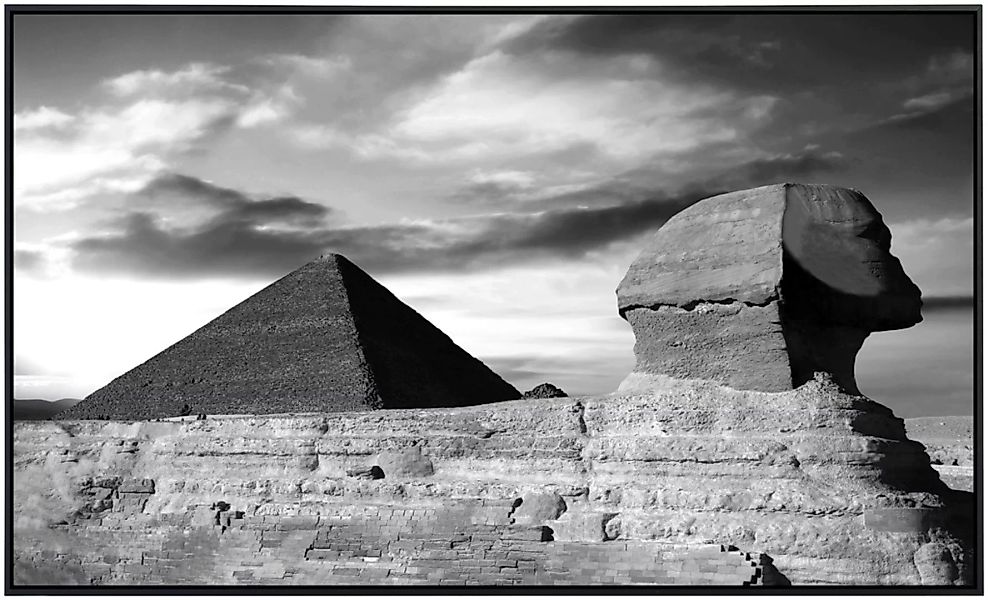 Papermoon Infrarotheizung »Pyramide Schwarz & Weiß« günstig online kaufen