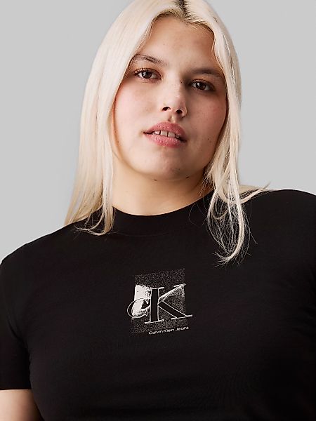 Calvin Klein Jeans Plus T-Shirt "PLUS DIFFUSED CK REGULAR TEE", in Großen G günstig online kaufen