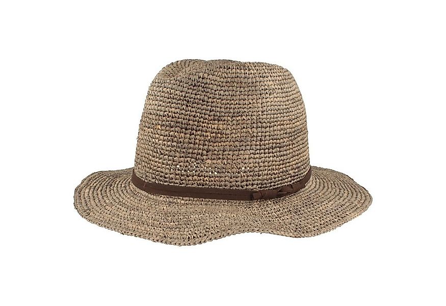Breiter Strohhut Knautschbarer Crochet Traveller Raffiastroh günstig online kaufen