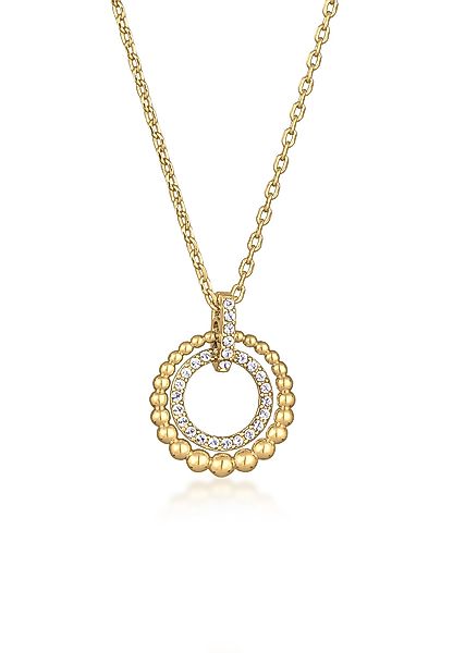 Elli Kette mit Anhänger Kreis Kristalle günstig online kaufen