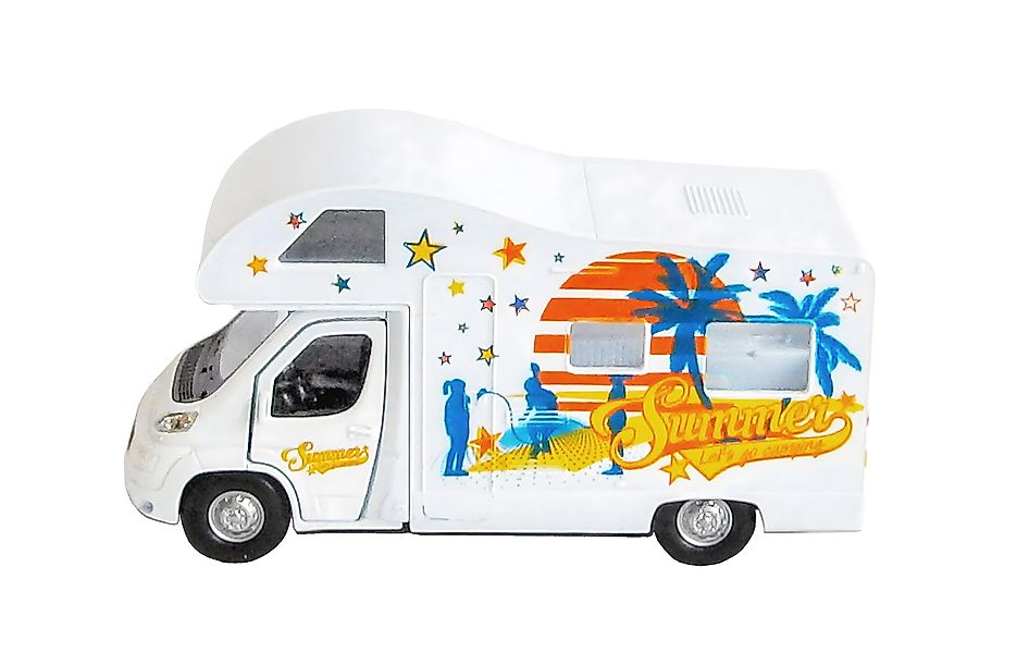 Welly Spielzeug-Auto WOHNWAGEN mit Rückzug 12cm günstig online kaufen