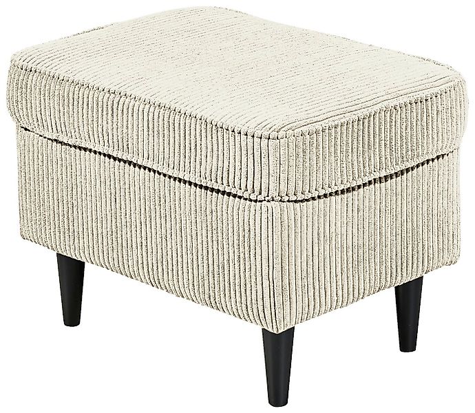 ED EXCITING DESIGN Hocker Oskar, mit Massivholzfüßen günstig online kaufen