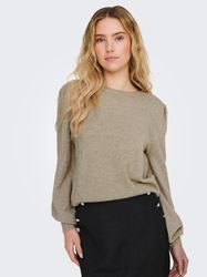 ONLY Rundhalspullover ONLKATIA LS STRUCTURE PUFF günstig online kaufen