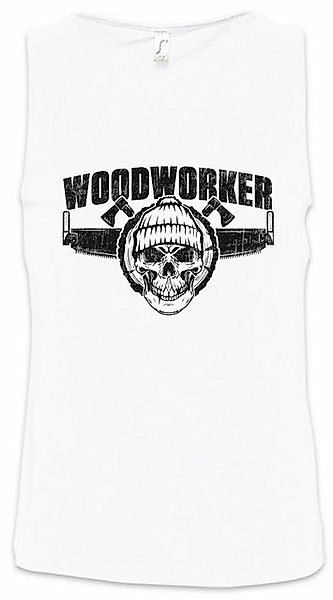 Urban Backwoods Tanktop Woodworker V Ärmelloses T-Shirt Holzfäller Axt Wald günstig online kaufen