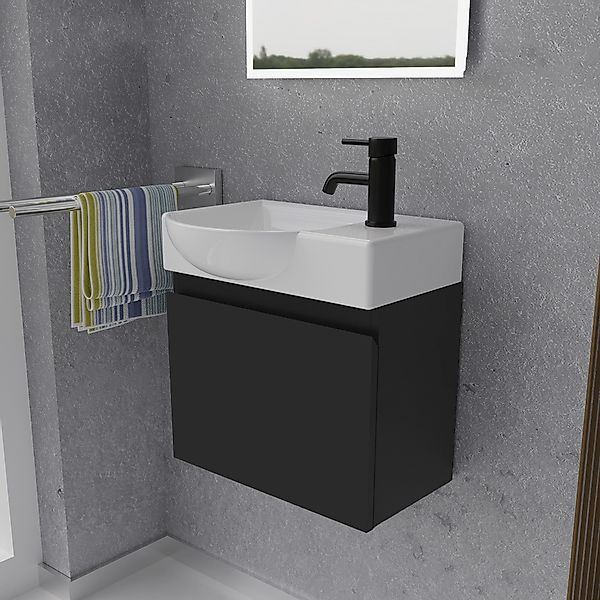 Alpenberger Badmöbel-Set - Gäste WC Waschbecken günstig online kaufen