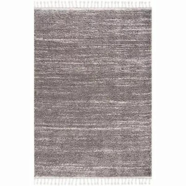 carpet city® Hochflor Teppich Pulpy 524 Grau grau Gr. 80 x 300 günstig online kaufen