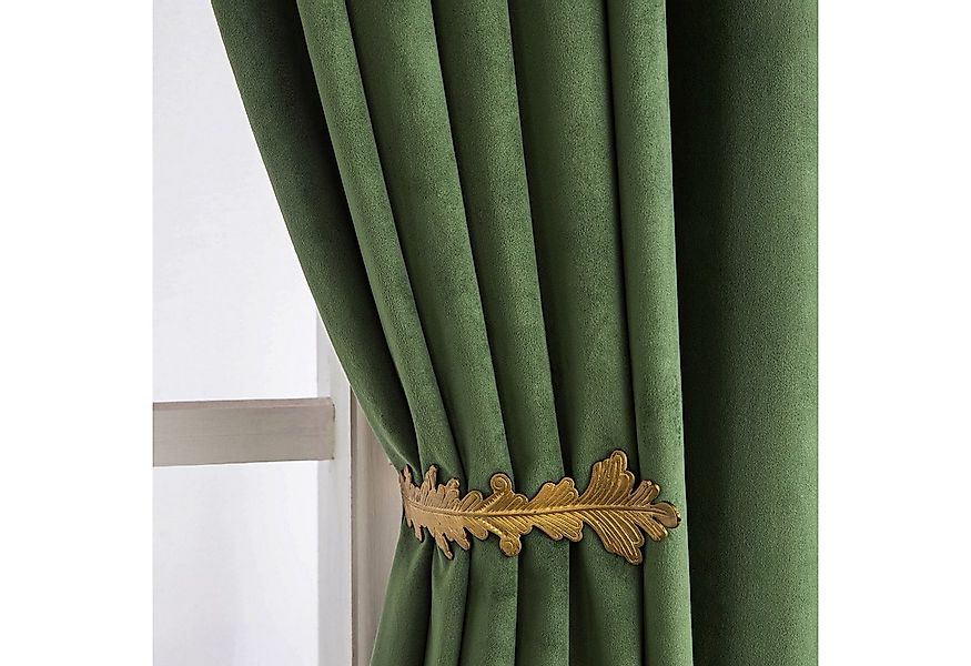 Jibenhome Gardine Vorhang mit Kräuselband Samt Verdunklungsvorhänge, Blickd günstig online kaufen