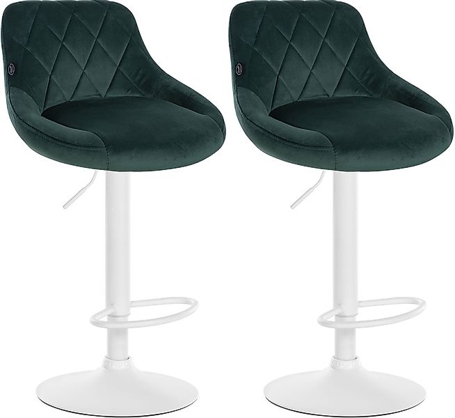 CLP Barhocker Lazio Samt (2er Set, günstig online kaufen
