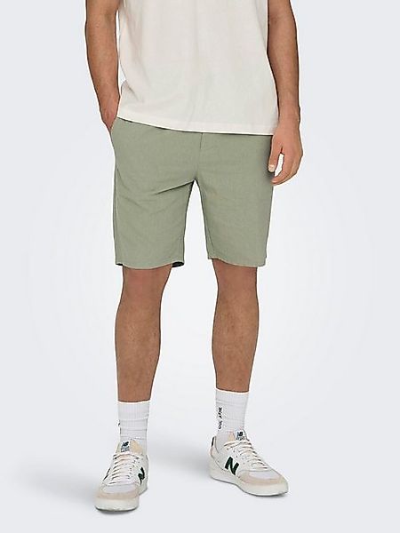 ONLY & SONS Chinoshorts Leichte Stoff ONSLINUS ONSLINUS 0007 COT LIN SHORTS günstig online kaufen