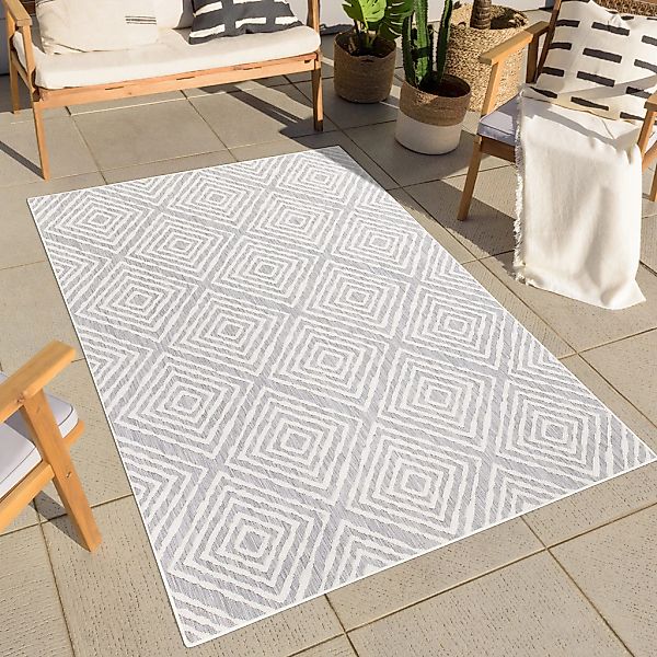 Carpet City Outdoorteppich "Outdoor 464" rechteckig 5 mm Höhe Läufer, UV-be günstig online kaufen