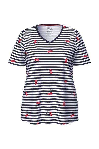Ulla Popken Pyjama Pyjamashirt Herzen Halbarm günstig online kaufen