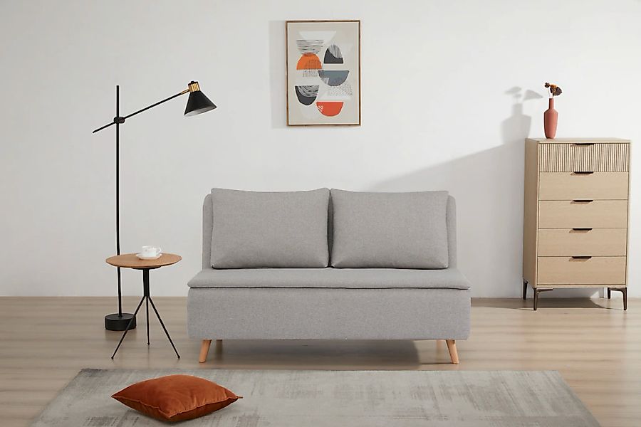 OTTO home 2-Sitzer "AINSLEY 140 cm, Schlafsofa" Verstellbare Rückenlehne un günstig online kaufen