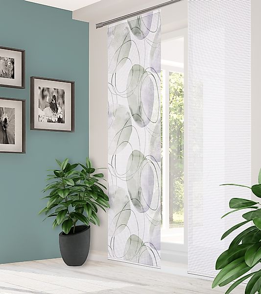 HOME in green Schiebegardine ELLRIK (1 günstig online kaufen
