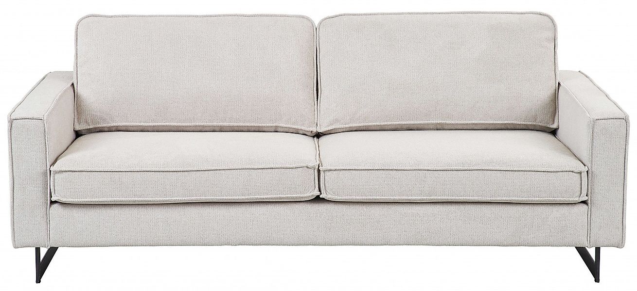 Home affaire 3-Sitzer "Pinto, 206 cm, Cord, Chenille, Lederoptik" mit Keder günstig online kaufen