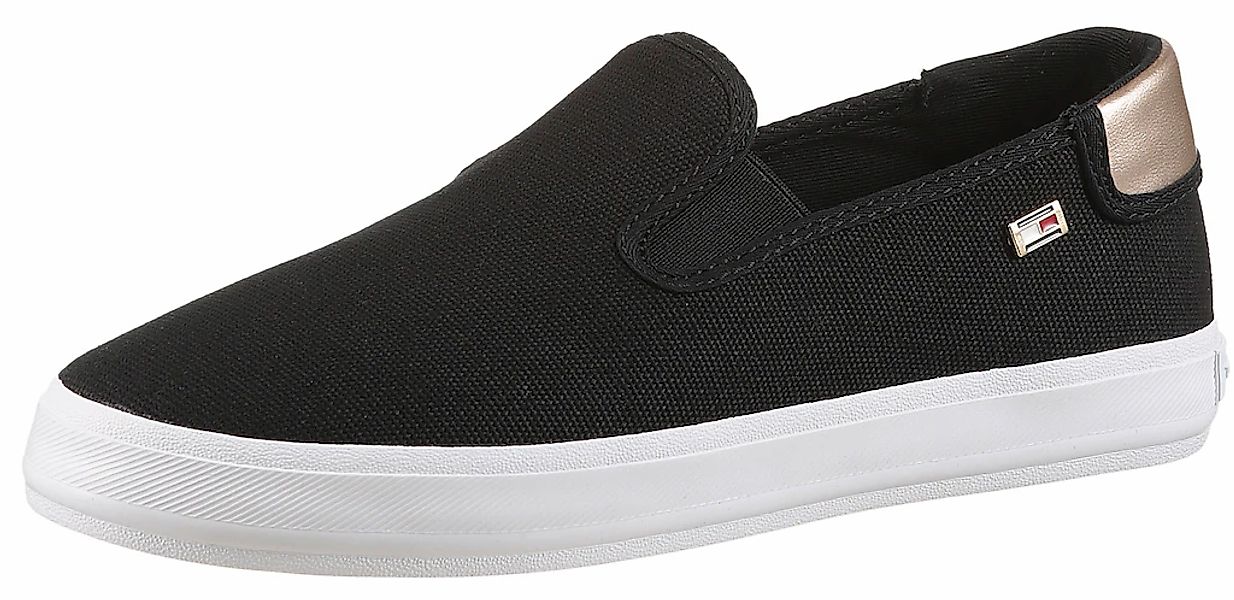 Tommy Hilfiger Slip-On Sneaker "VULC CANVAS SLIP-ON SNEAKER", Plateau, Frei günstig online kaufen