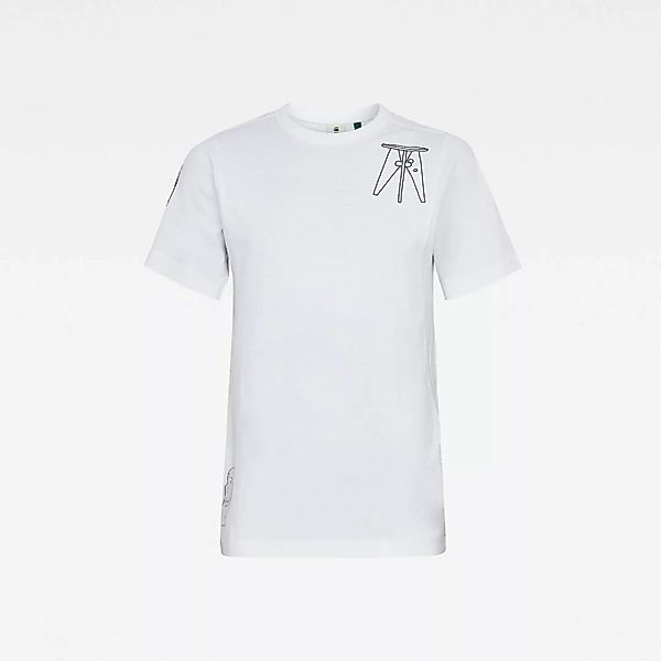 G-star Multi Object Graphic Kurzarm T-shirt XS White günstig online kaufen
