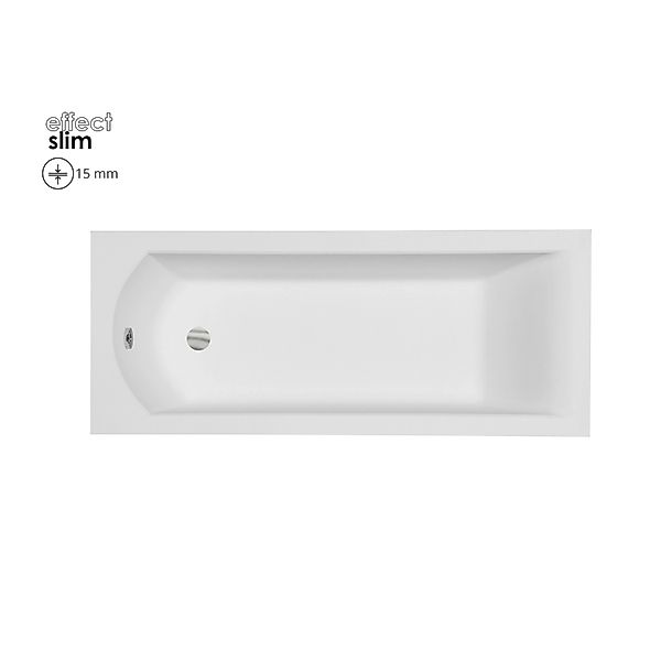 Bad Land Badewanne Rechteck SHEA SLIM 160x70 Mit Styroporverkleidung Ablage günstig online kaufen