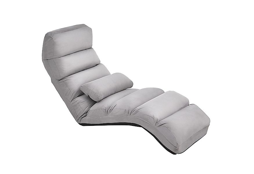 COSTWAY Relaxliege, mit Liegefunktion, Bodensessel klappbar verstellbare Rü günstig online kaufen