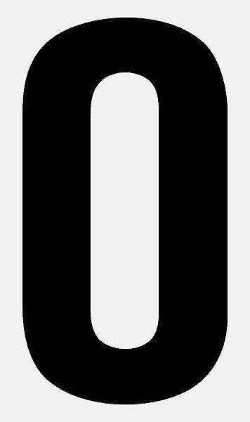 Wichelhaus Bild selbstklebende Buchstaben und Ziffern, extra dick 12 cm, 0 günstig online kaufen