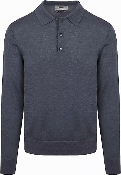 King Essentials The Robert Long Sleeve Poloshirt Merino Anthrazit - Größe X günstig online kaufen