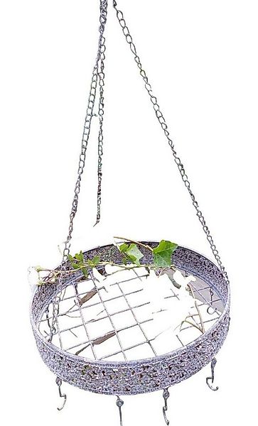 Deko-Impression Hängekorb Runder Küchenhänger Hängeregal Hängetablett Eisen günstig online kaufen