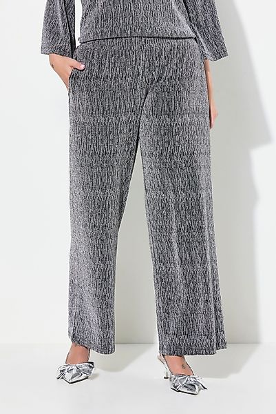 MIAMODA Funktionshose Hose weites Bein Glitzereffekt günstig online kaufen