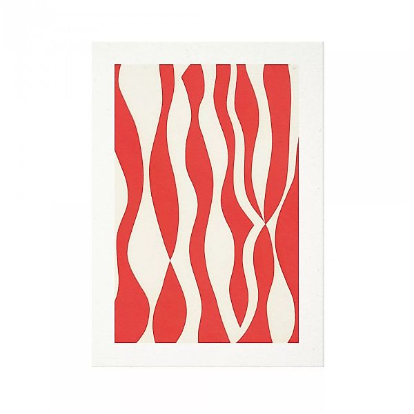 Paper Collective - Mirror Kunstdruck 30x40cm - rot, weiß/BxH 30x40cm günstig online kaufen