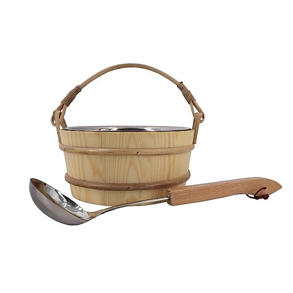 Dewello Sauna-Aufgussset Dewello Saunaeimer inkl. Kelle mit Edelstahleinsat günstig online kaufen