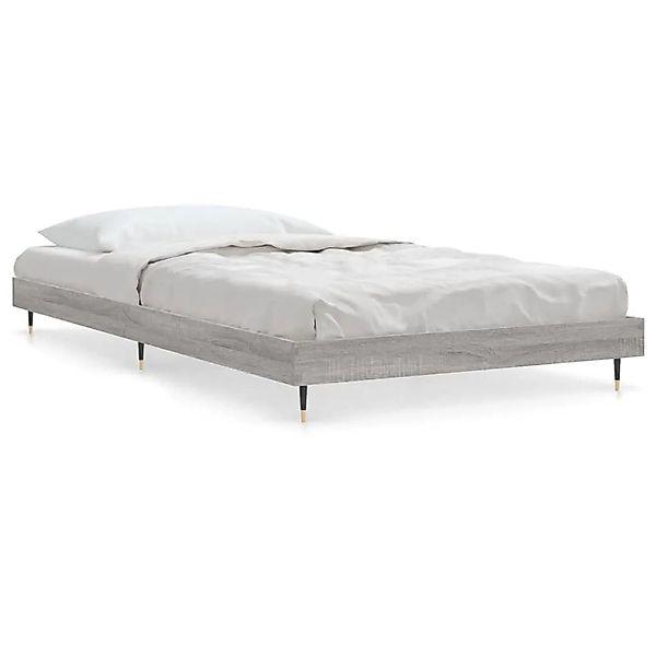 vidaXL Bettgestell Grau Sonoma 90x200 cm Holzwerkstoff 832171 günstig online kaufen