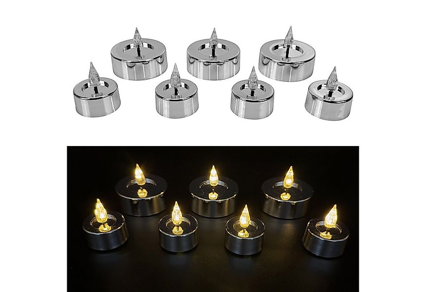 Online-Fuchs LED-Kerze - 7er Set LED Teelichter XL Shiny mit 6-Stunden Time günstig online kaufen