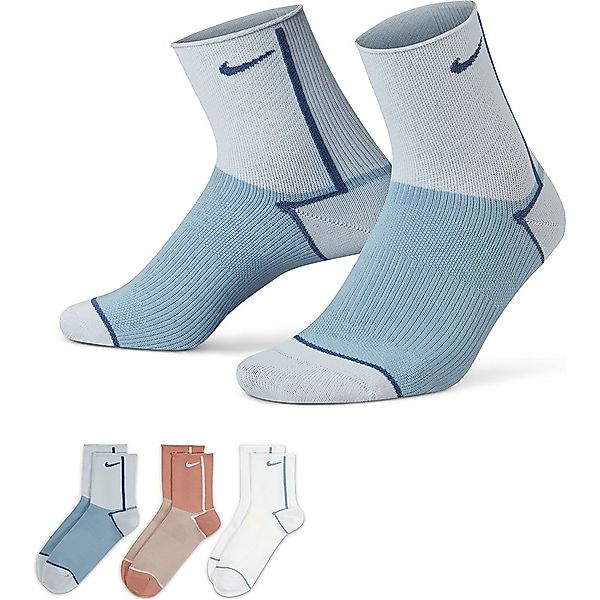 Nike Everyday Plus Lightweight Ankle Socken 3 Paare EU 34-38 Multicolor günstig online kaufen