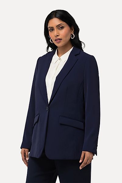 Ulla Popken Blusenblazer Blazer Acetat Reverskragen günstig online kaufen