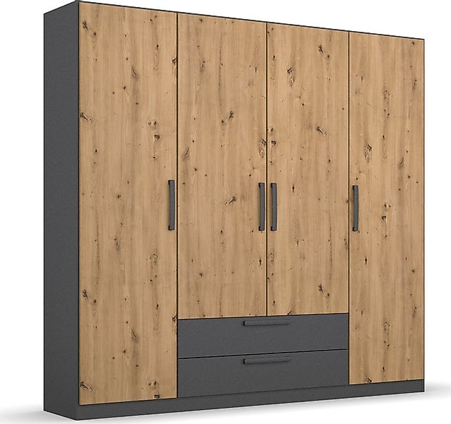 rauch Drehtürenschrank "StyleUp" Typ Dark & Wood mit trendigen farblich abg günstig online kaufen