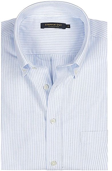 Steppin' Out Hemd Oxford Streifen Hellblau - Größe XL günstig online kaufen