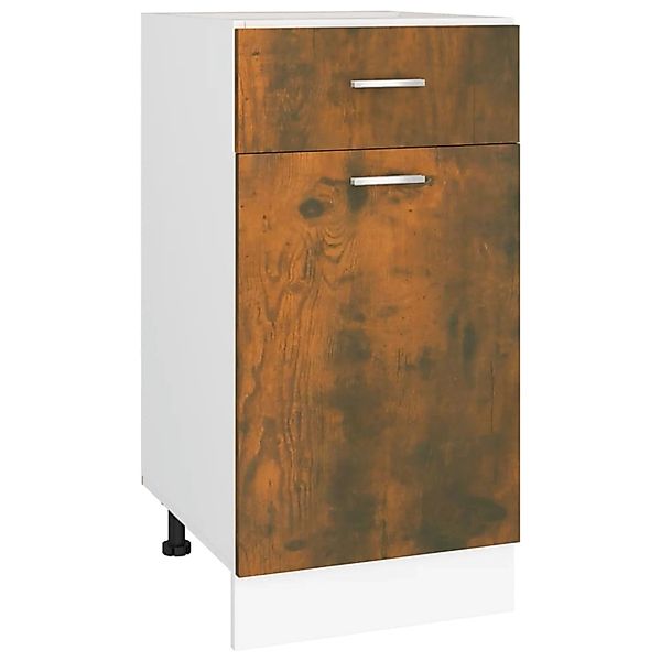 Vidaxl Unterschrank Mit Schublade Räuchereiche 40x46x81,5 Cm günstig online kaufen