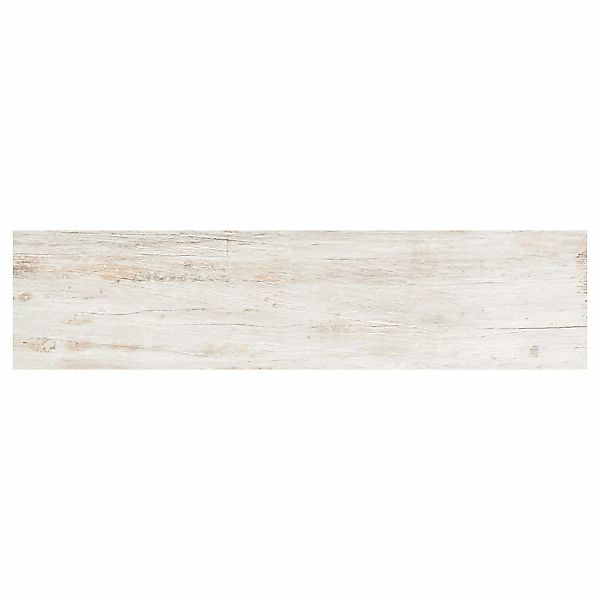 Bodenfliese Feinsteinzeug Oak shabby Weiß 90 cm x 22,5 cm günstig online kaufen