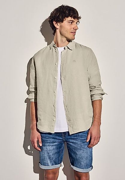 STREET ONE MEN Leinenhemd mit Knopfleiste günstig online kaufen