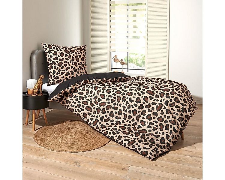 TRAUMSCHLAF Bettwäsche Leo, Renforce, 2 teilig, Modernes Leopardenmuster – günstig online kaufen