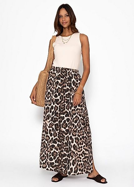 SASSYCLASSY A-Linien-Rock Maxi Musselin Rock mit Schlitz für Damen Maxirock günstig online kaufen